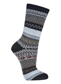 2 Paar TippTexx 24 Hygge-Socken mit Wolle, knallige Farben